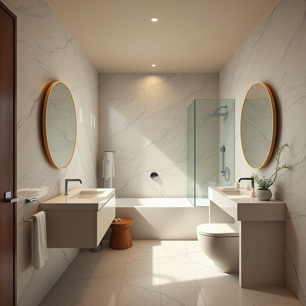 Contemporary Hotel Bathroom design example 2