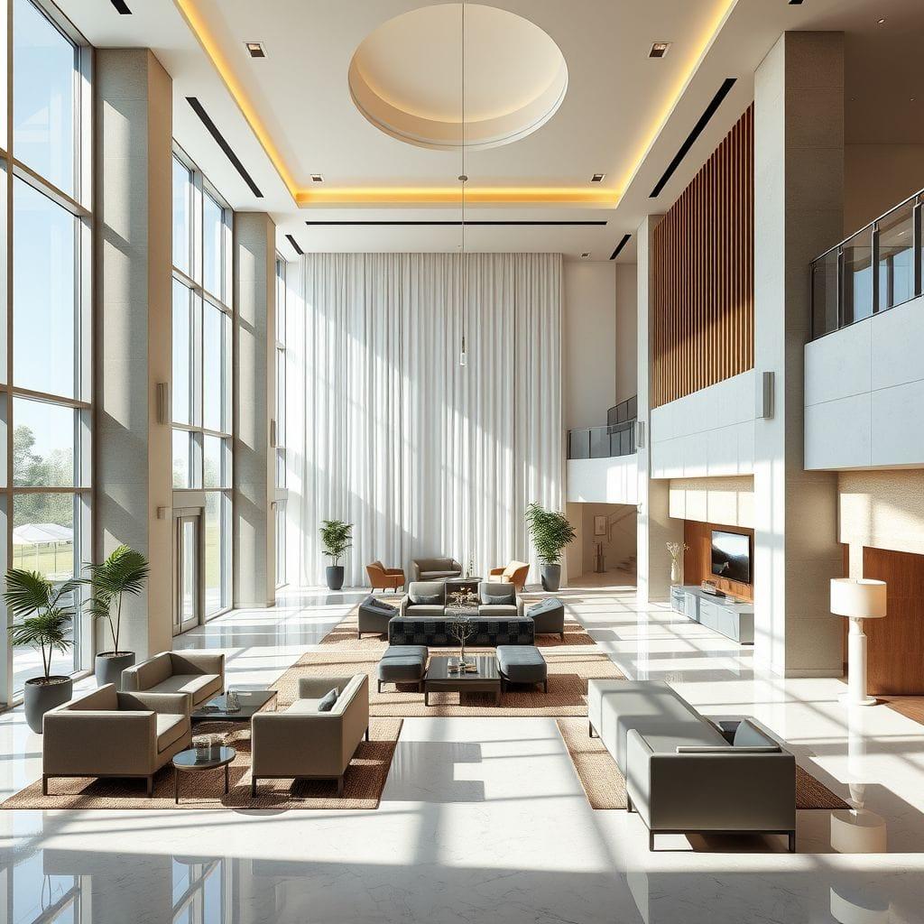 Contemporary Hotel Lobby design example 4