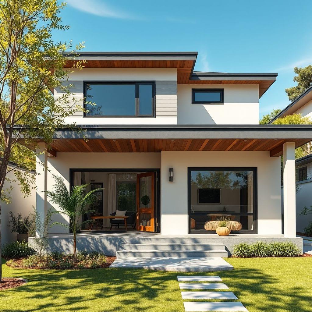 Contemporary House Exterior design example 4