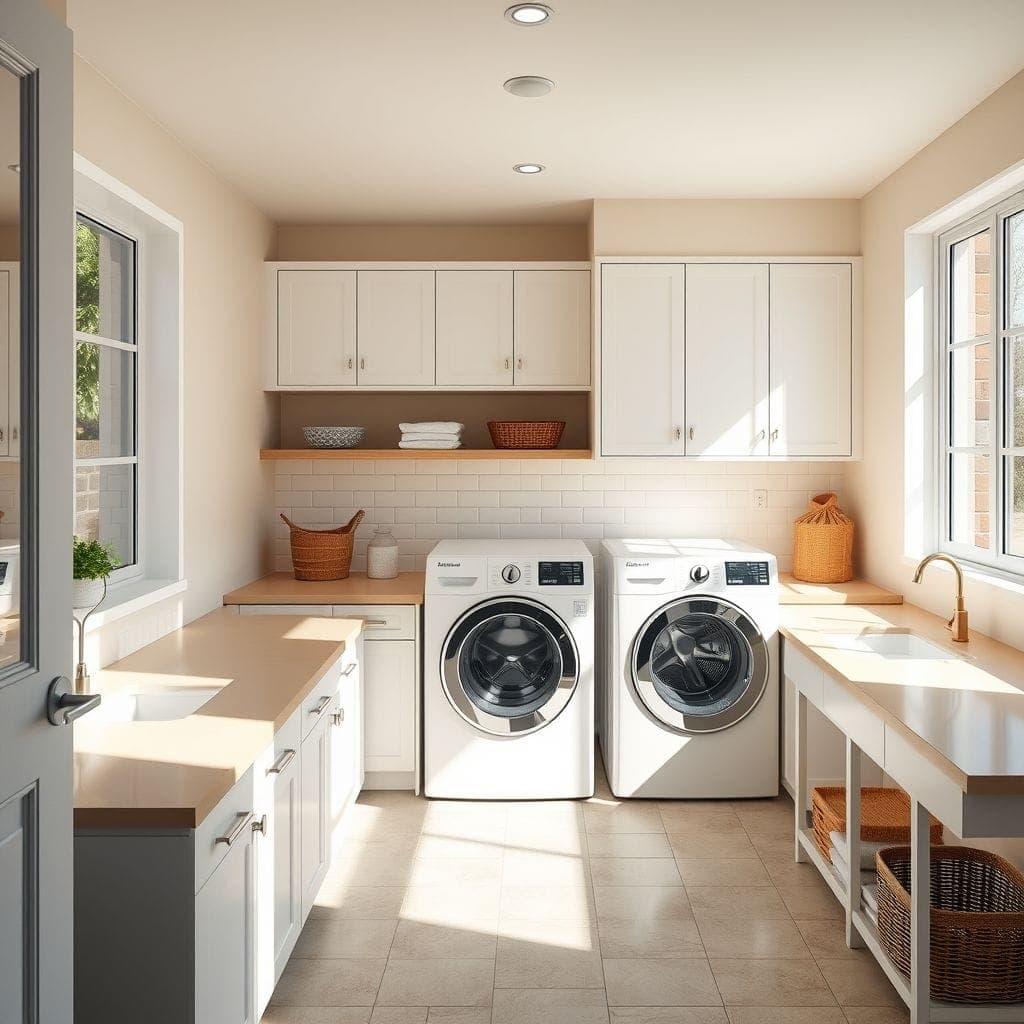 Contemporary Laundry Room design example 4