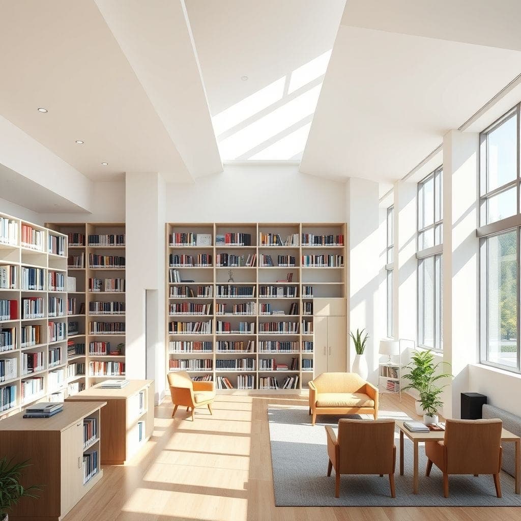 Contemporary Library design example 1