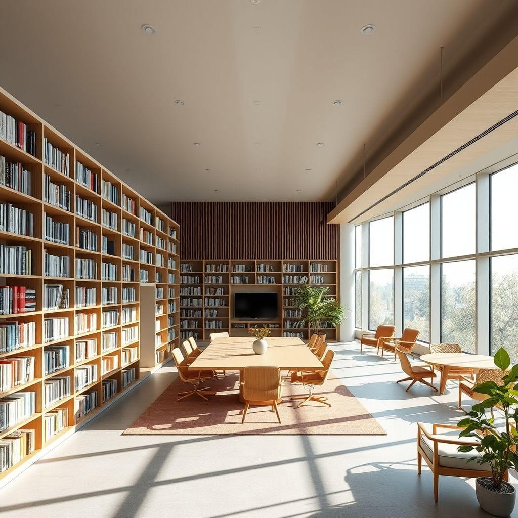 Contemporary Library design example 2