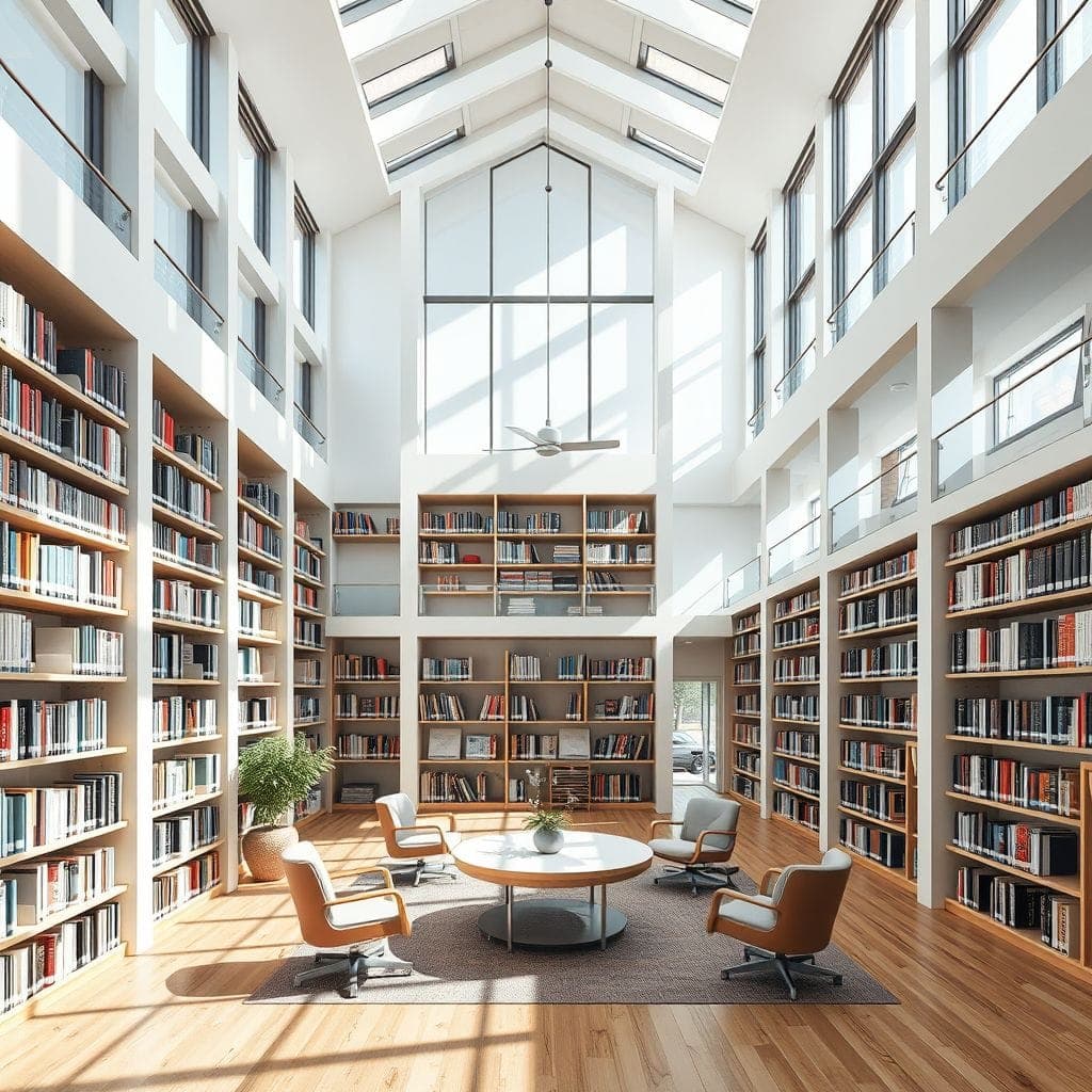 Contemporary Library design example 4