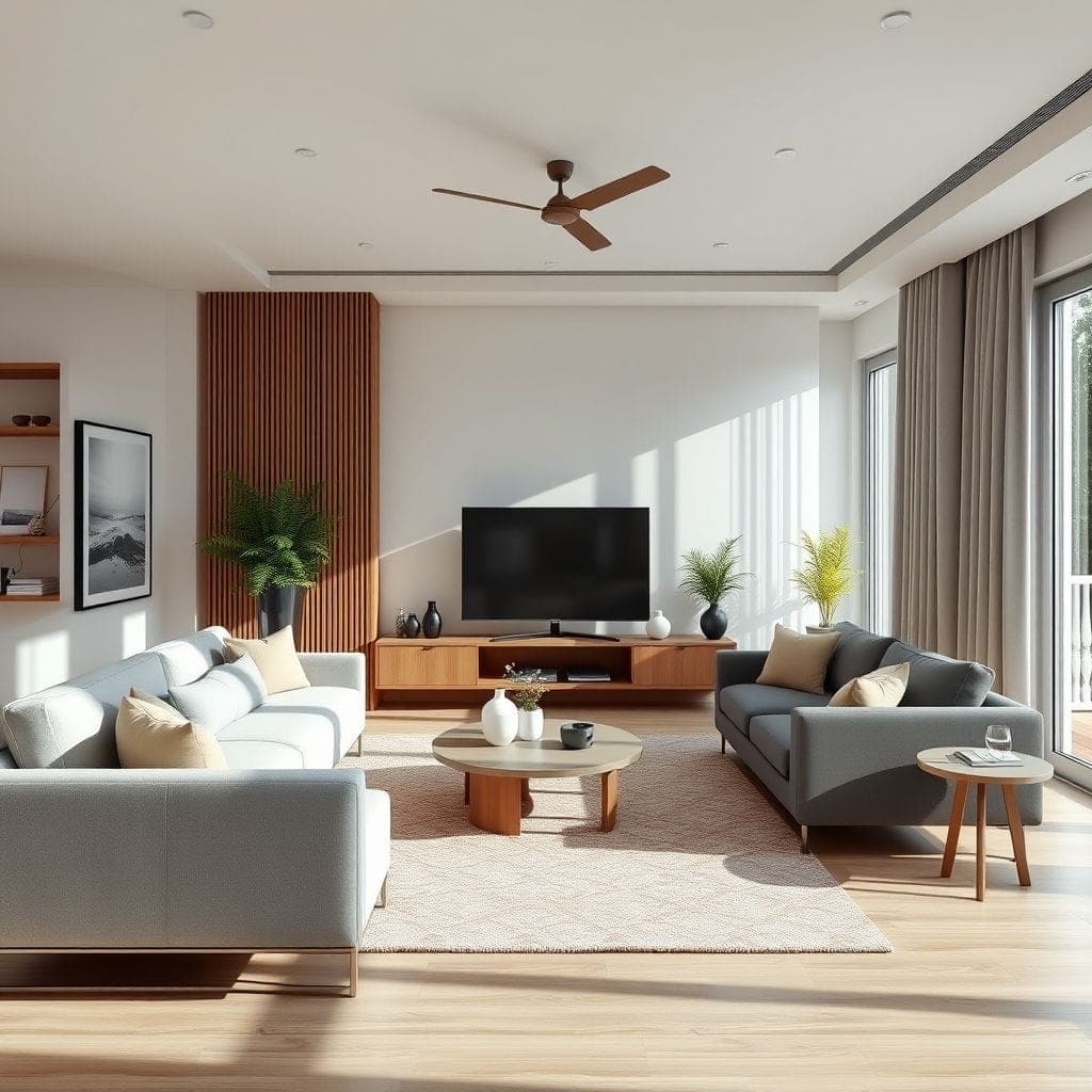 Contemporary Living Room design example 4