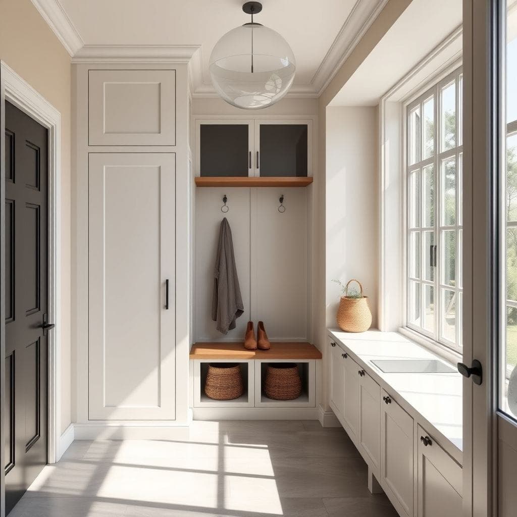 Contemporary Mudroom design example 3