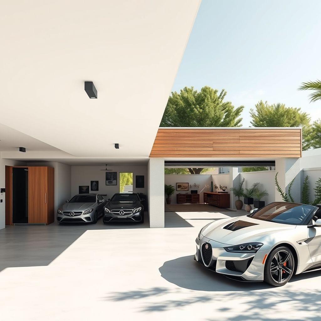 Contemporary Outdoor Garage design example 1