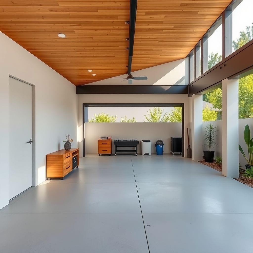 Contemporary Outdoor Garage design example 4