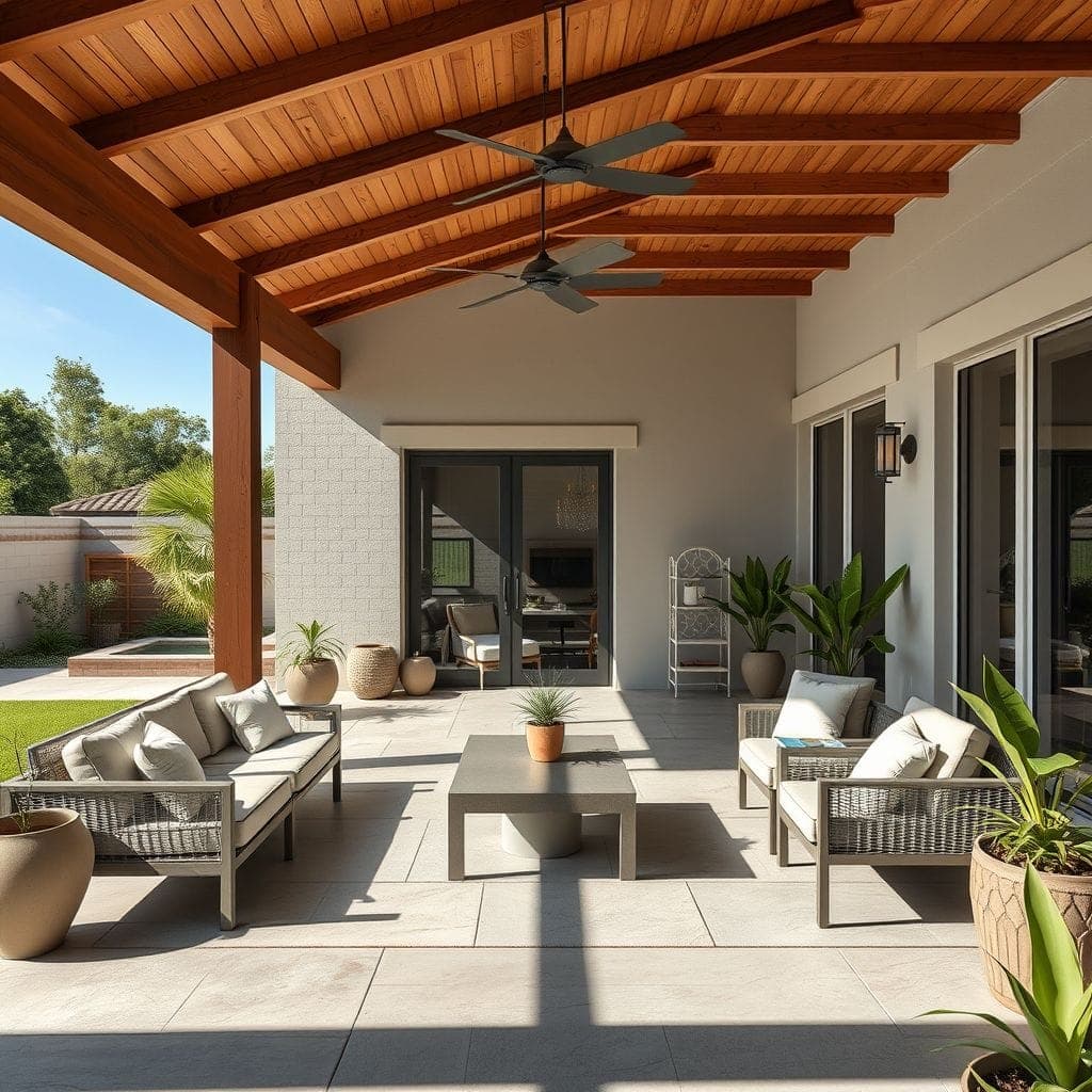 Contemporary Outdoor Patio design example 2