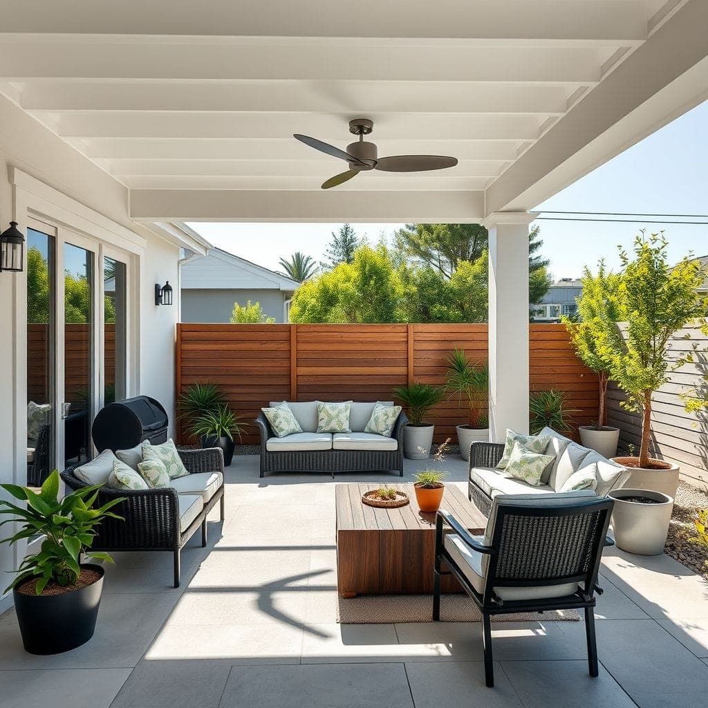 Contemporary Outdoor Patio design example 4