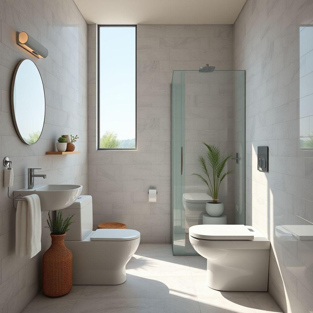 Contemporary Toilet design example 1