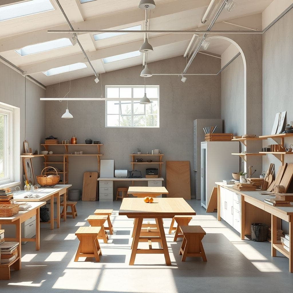 Contemporary Workshop design example 1