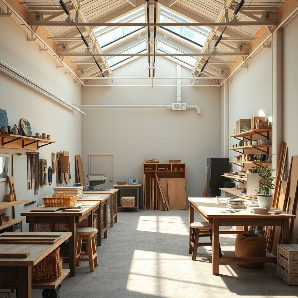 Contemporary Workshop design example 2