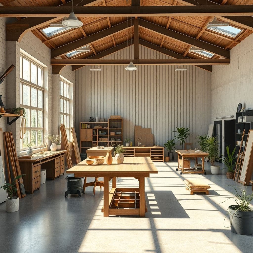 Contemporary Workshop design example 4