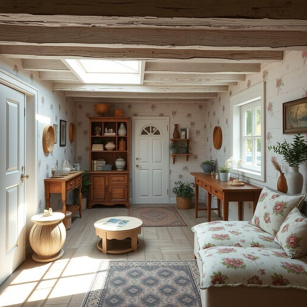 Cottagecore Basement design example 2