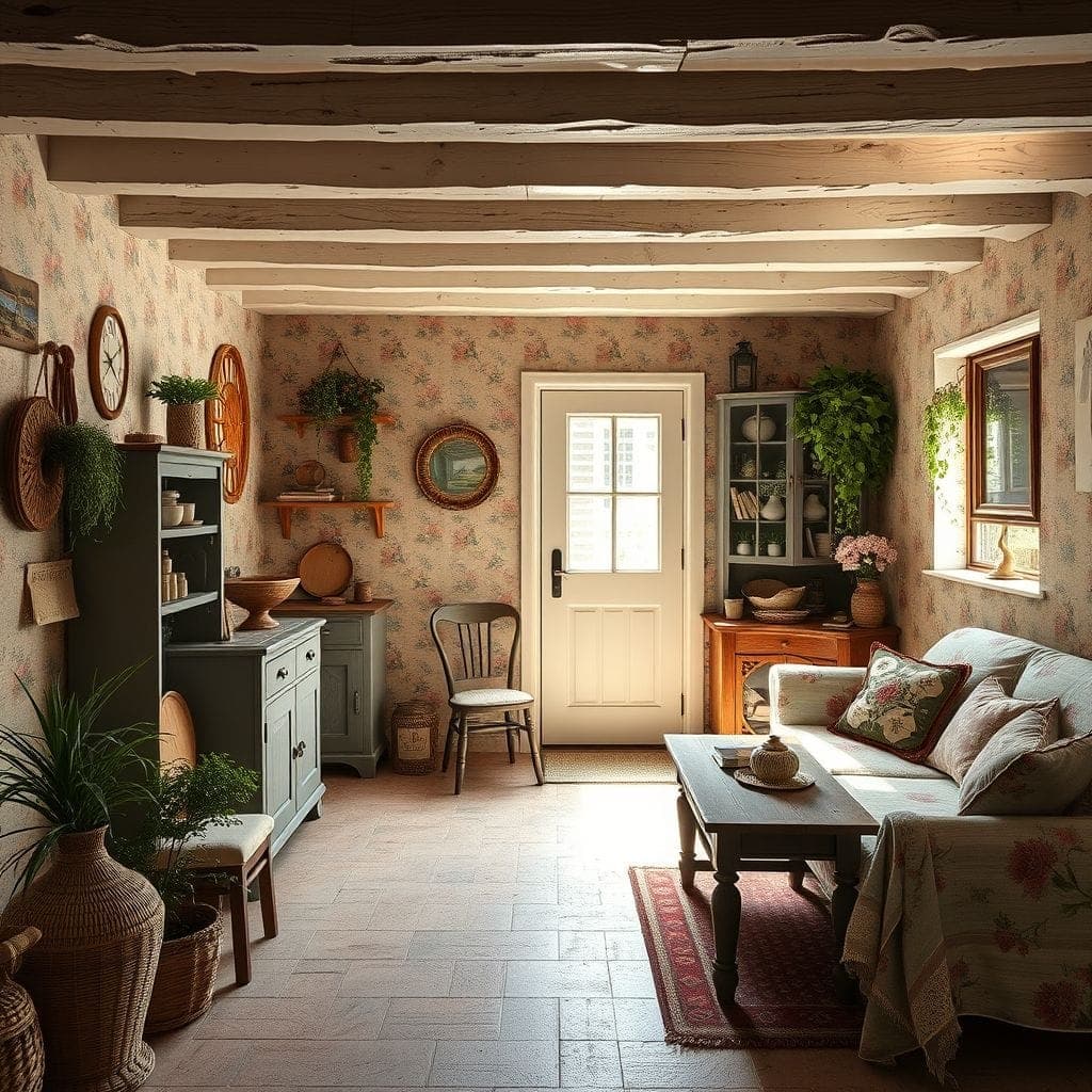 Cottagecore Basement design example 3