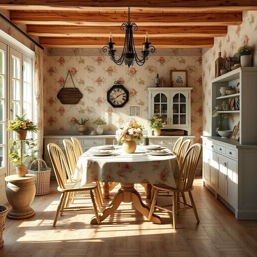 Cottagecore Dining Room design example 1