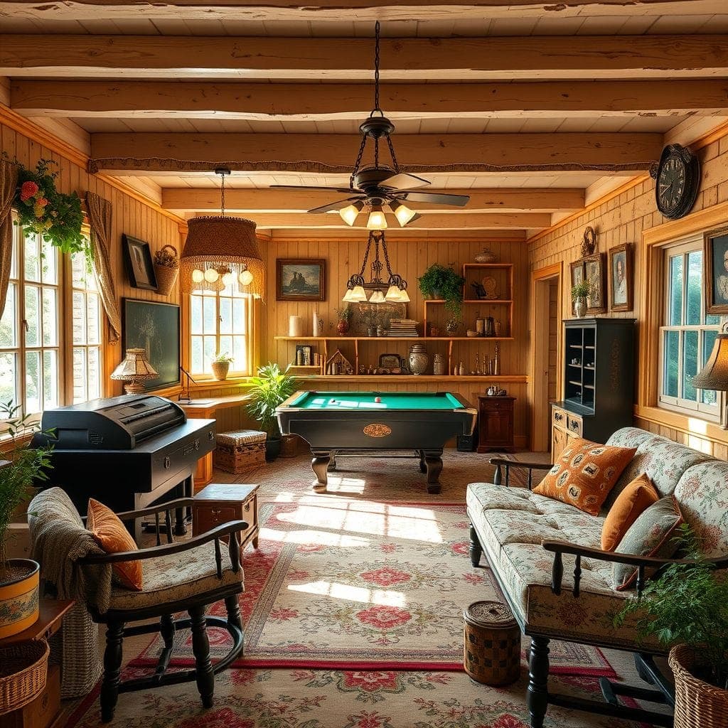 Cottagecore Game Room design example 2