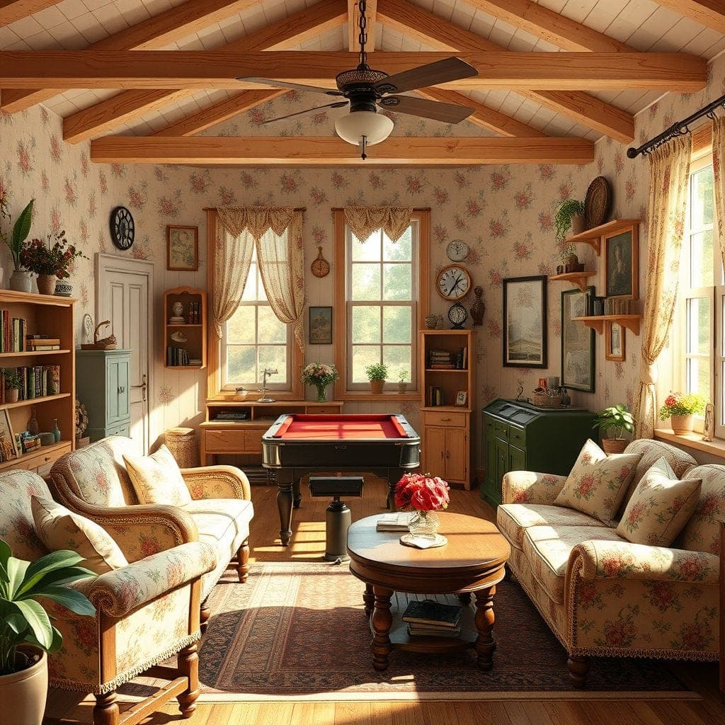 Cottagecore Game Room design example 4