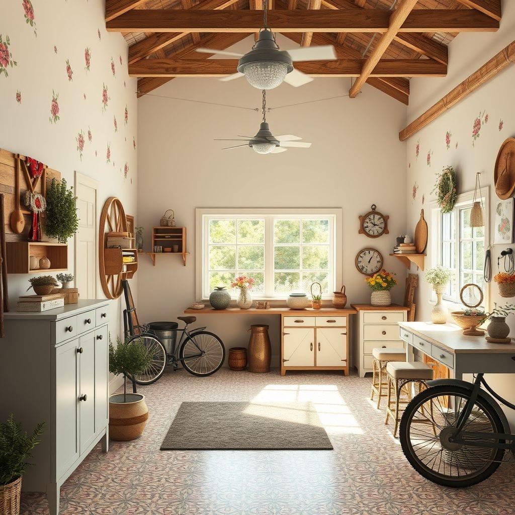 Cottagecore Garage Gym design example 4