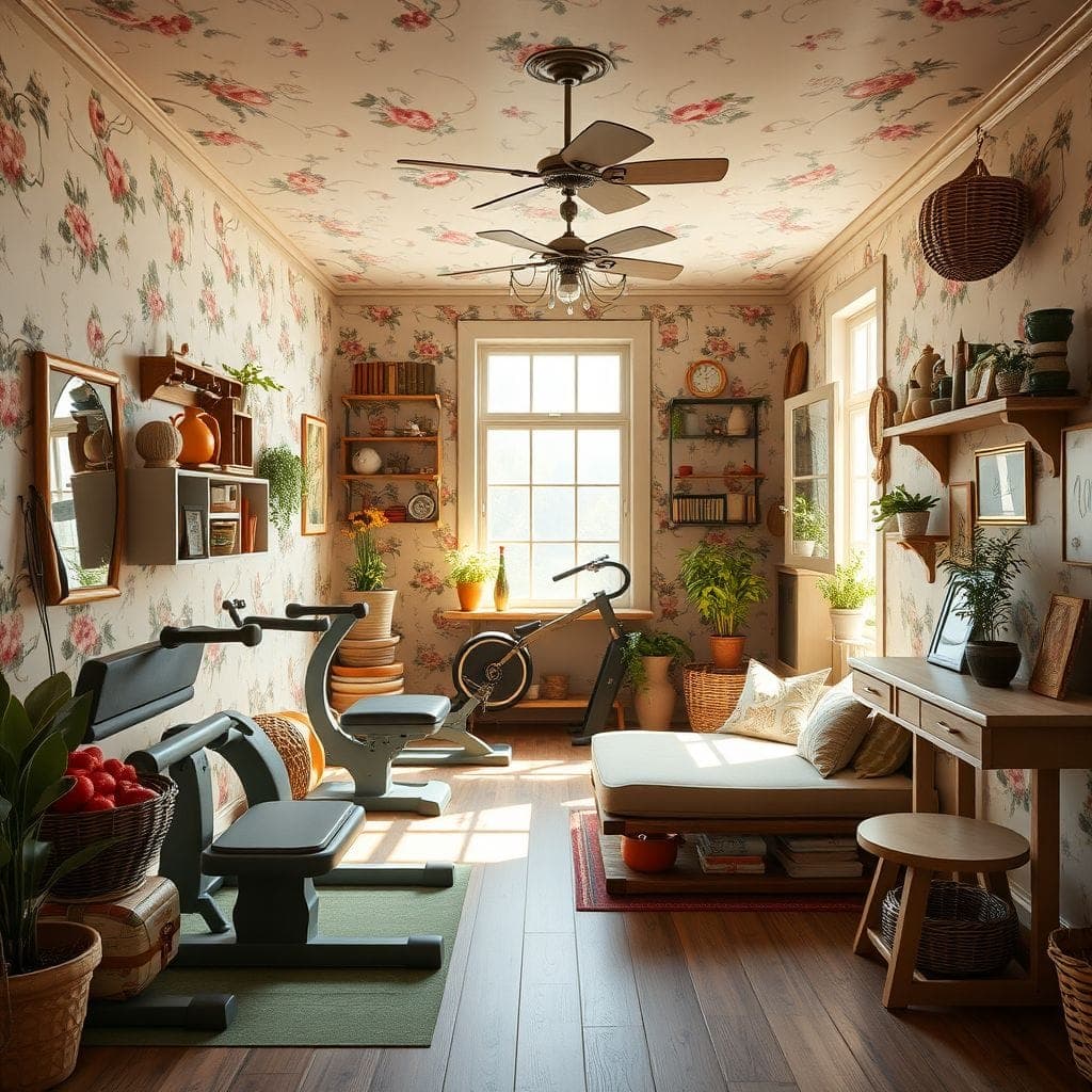 Cottagecore Home Gym design example 3