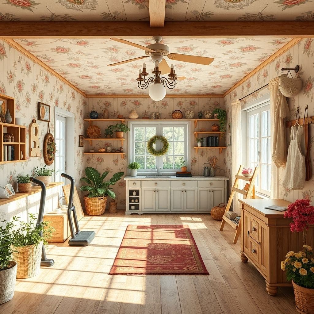 Cottagecore Home Gym design example 4