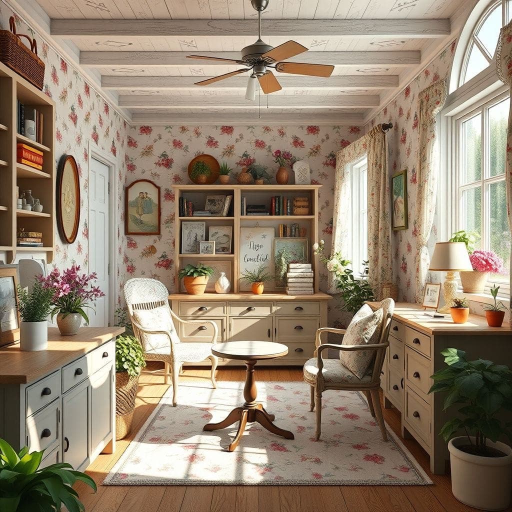 Cottagecore Home Office design example 2