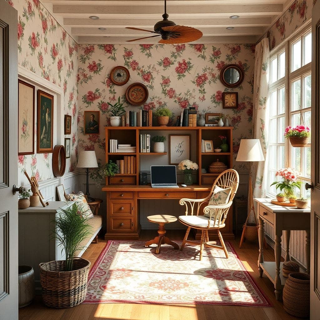 Cottagecore Home Office design example 4
