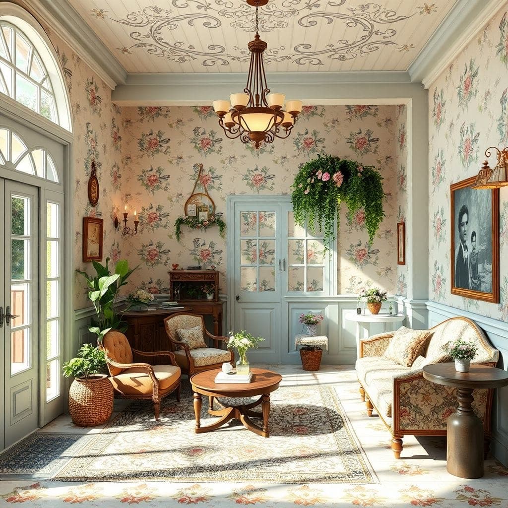 Cottagecore Hotel Lobby design example 2