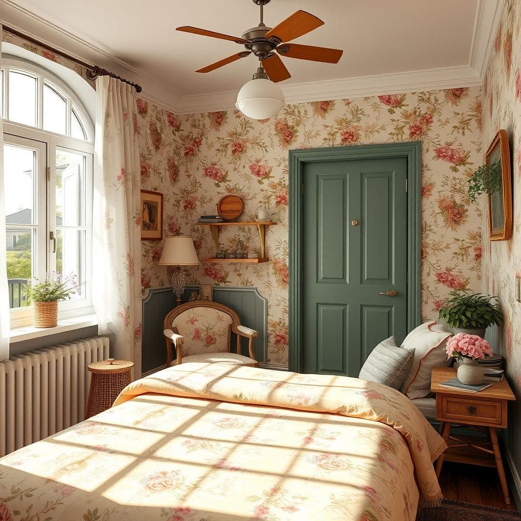 Cottagecore Hotel Room design example 1