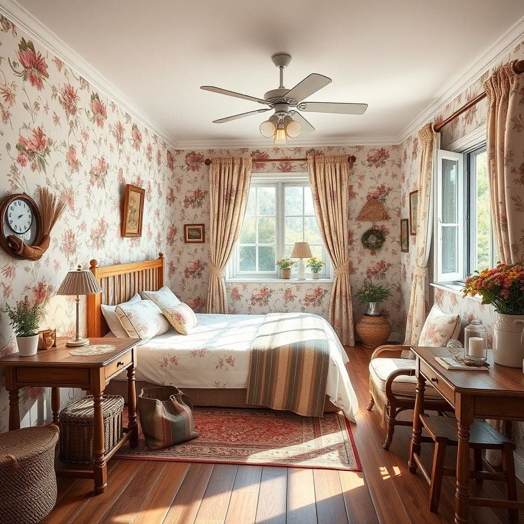 Cottagecore Hotel Room design example 2