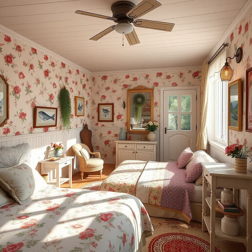 Cottagecore Hotel Room design example 3