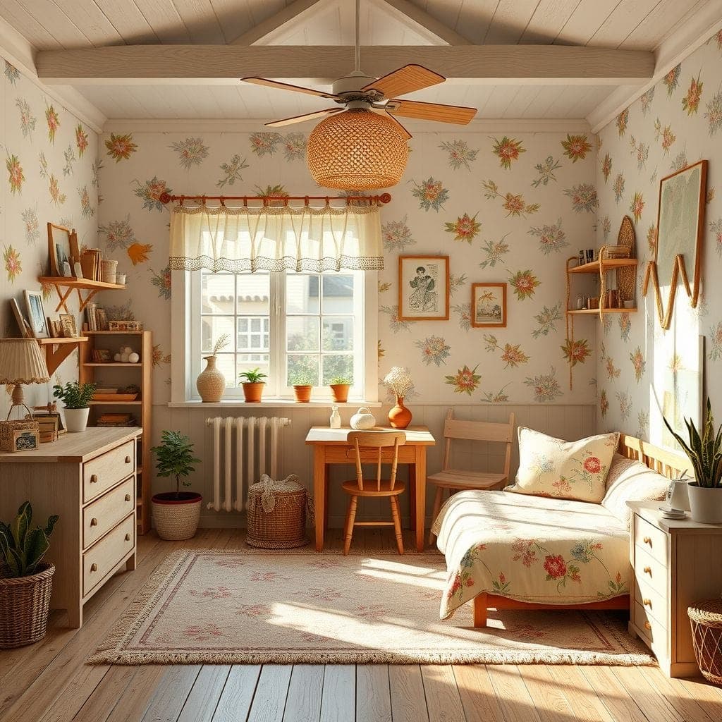 Cottagecore Kids Room design example 1