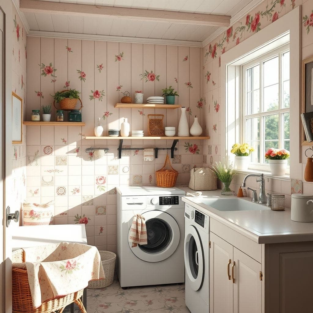 Cottagecore Laundry Room design example 3