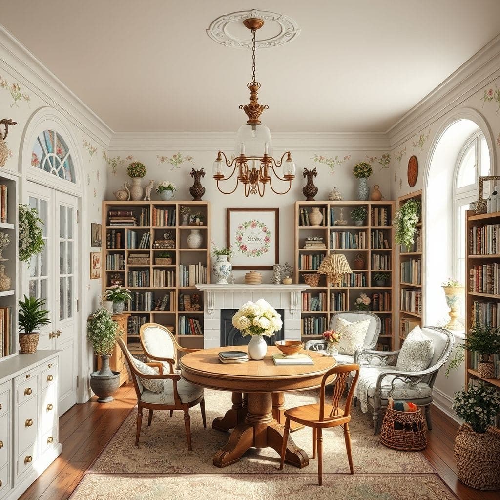 Cottagecore Library design example 4