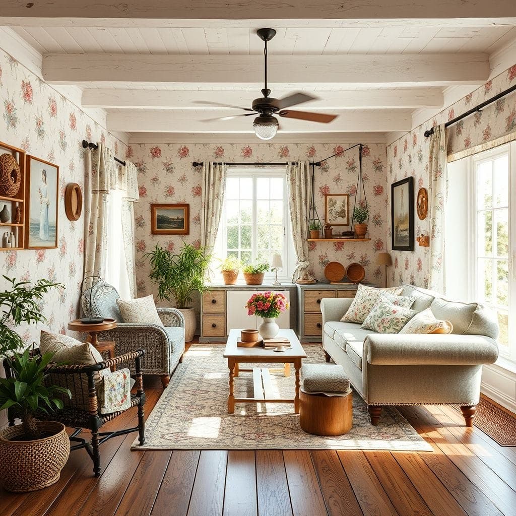 Cottagecore Living Room design example 2