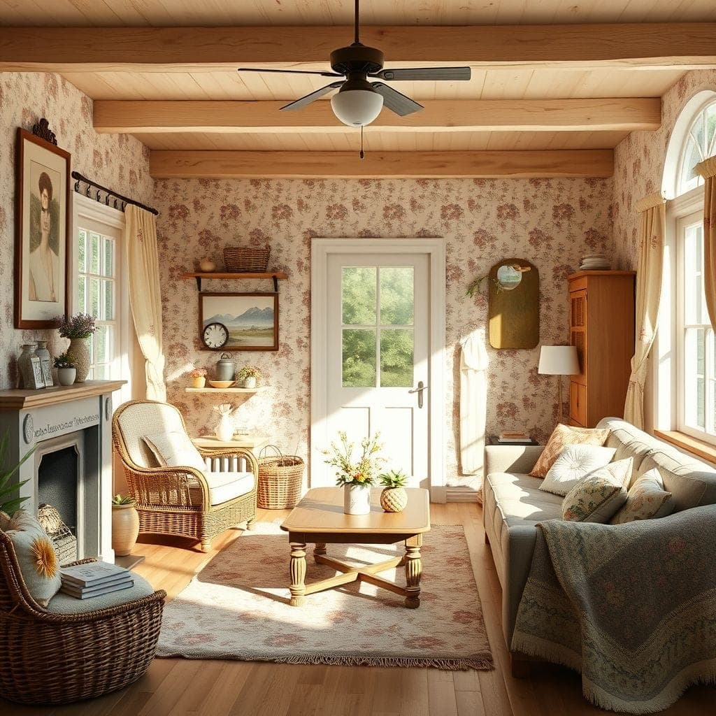 Cottagecore Living Room design example 3