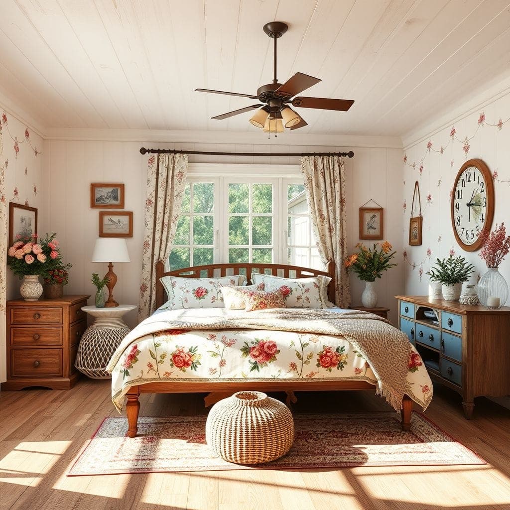 Cottagecore Master Bedroom design example 1