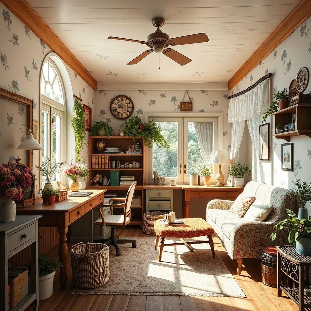 Cottagecore Office design example 1