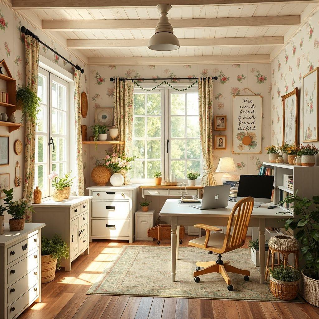 Cottagecore Office design example 2