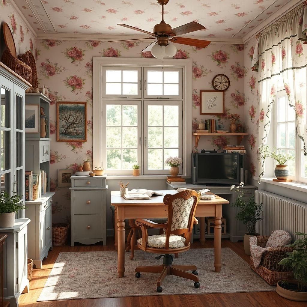 Cottagecore Office design example 3