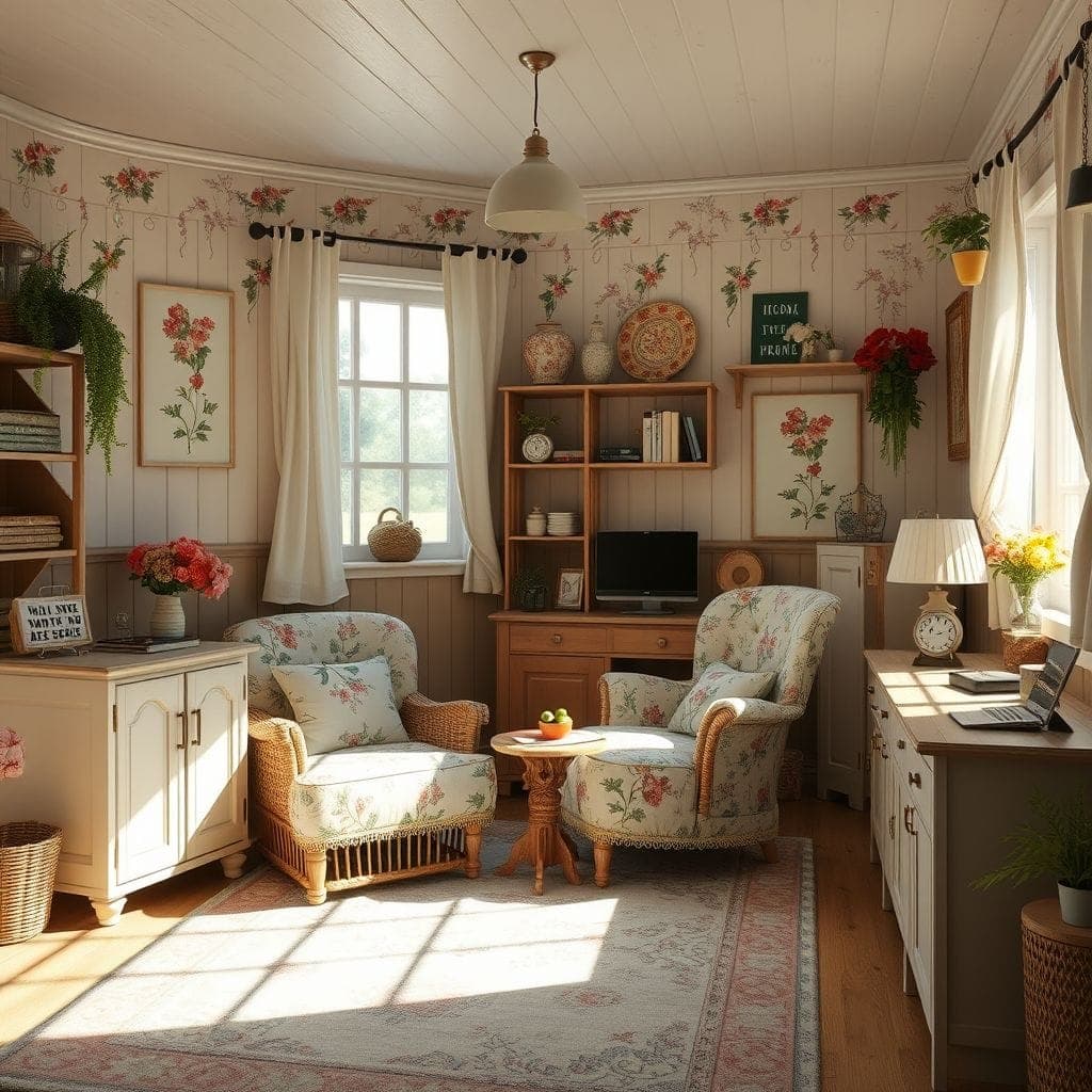 Cottagecore Podcast Studio design example 1