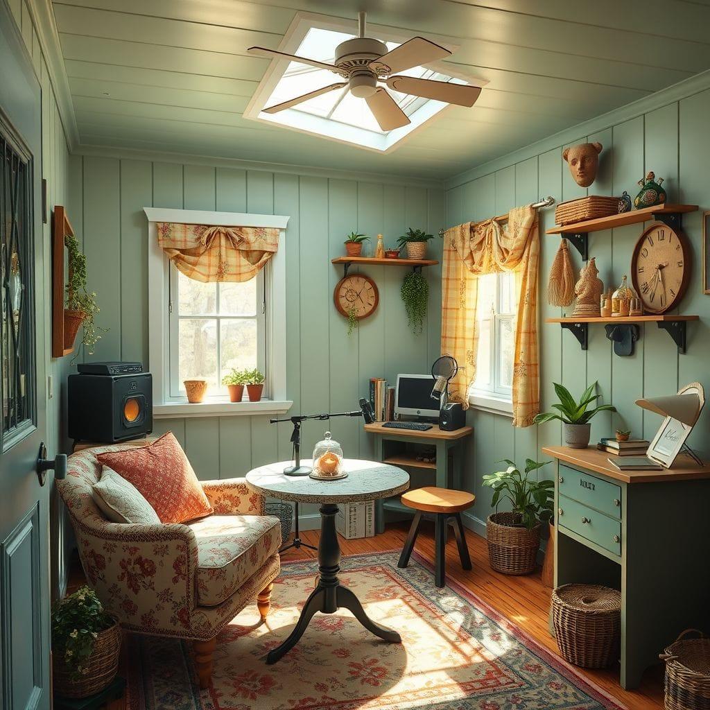 Cottagecore Podcast Studio design example 2