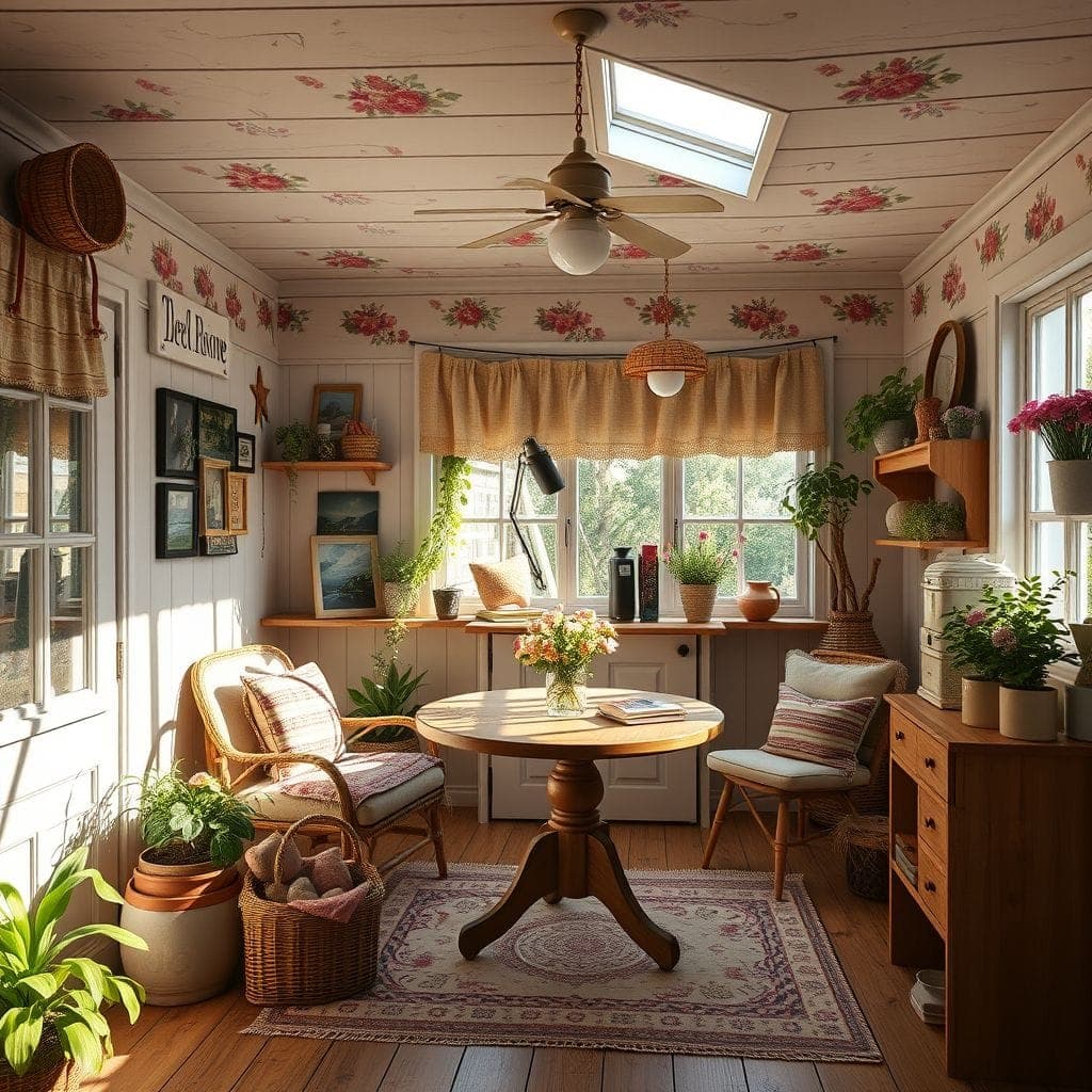 Cottagecore Podcast Studio design example 3