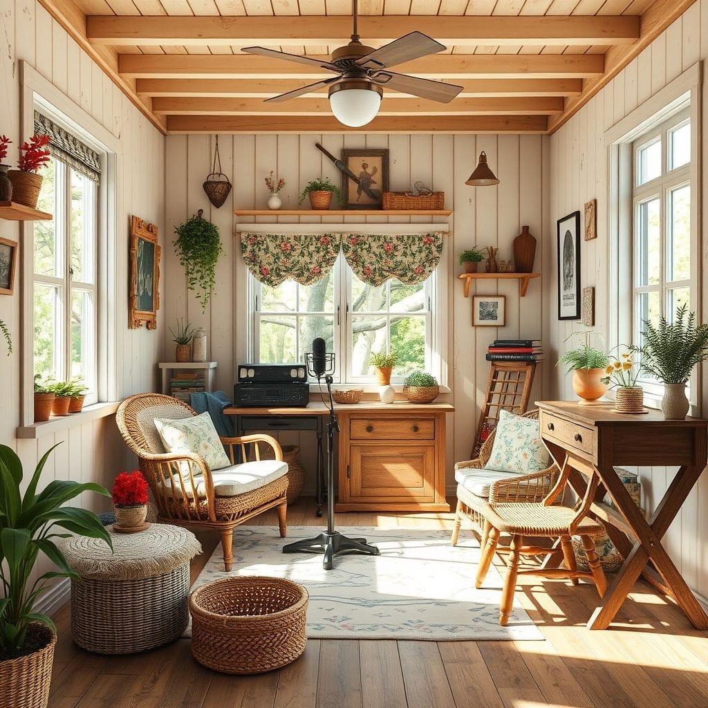 Cottagecore Podcast Studio design example 4