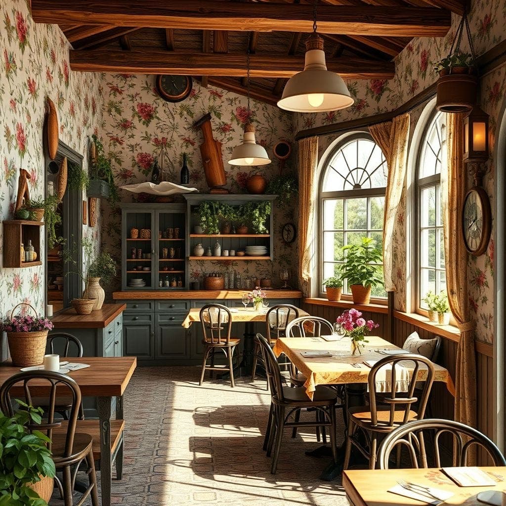 Cottagecore Restaurant design example 2