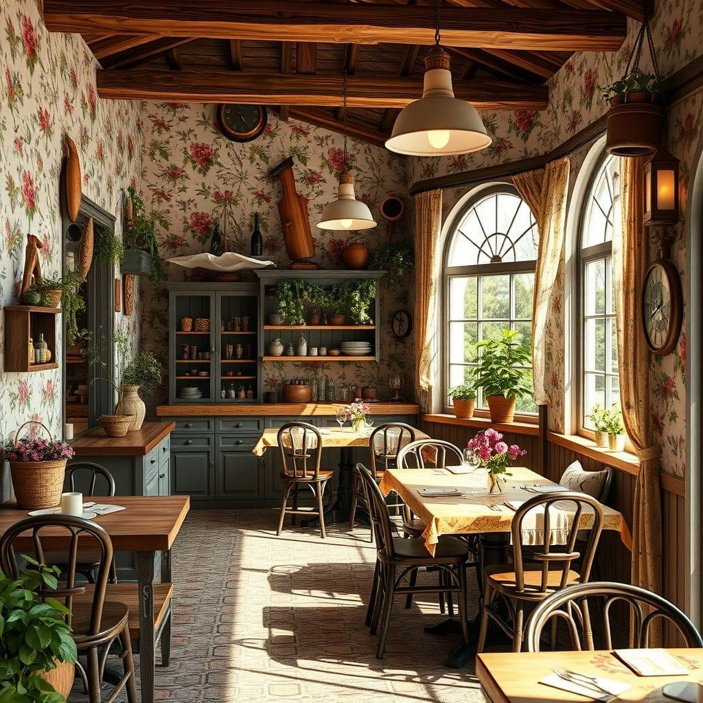 Cottagecore Restaurant design example 2