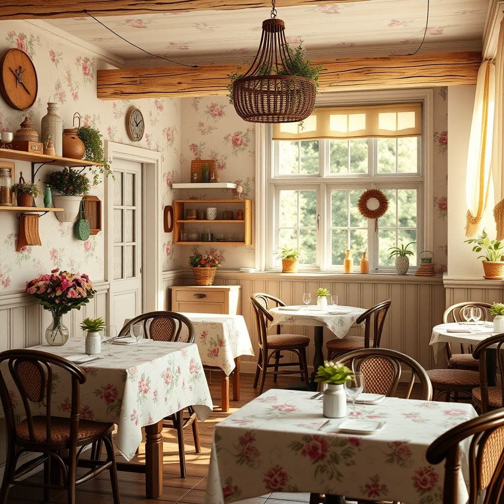 Cottagecore Restaurant design example 4