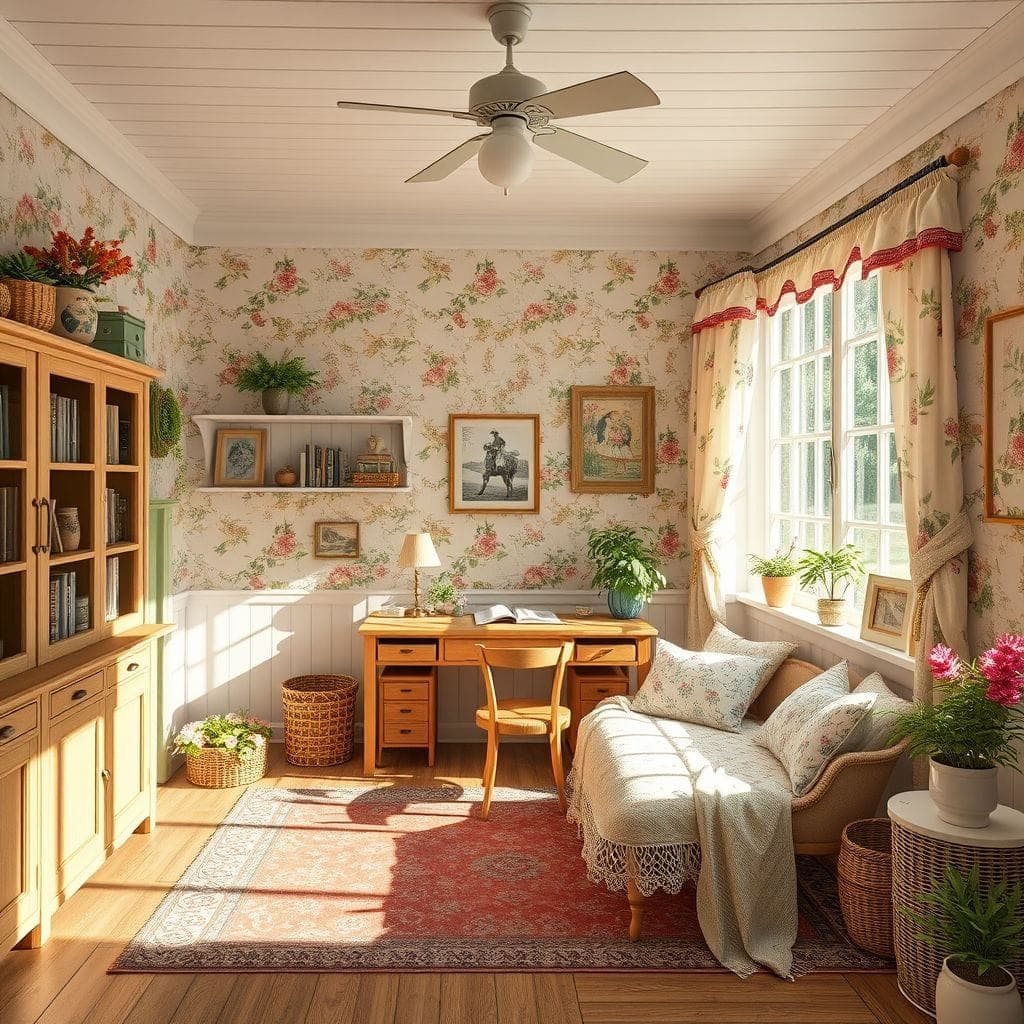 Cottagecore Study Room design example 2