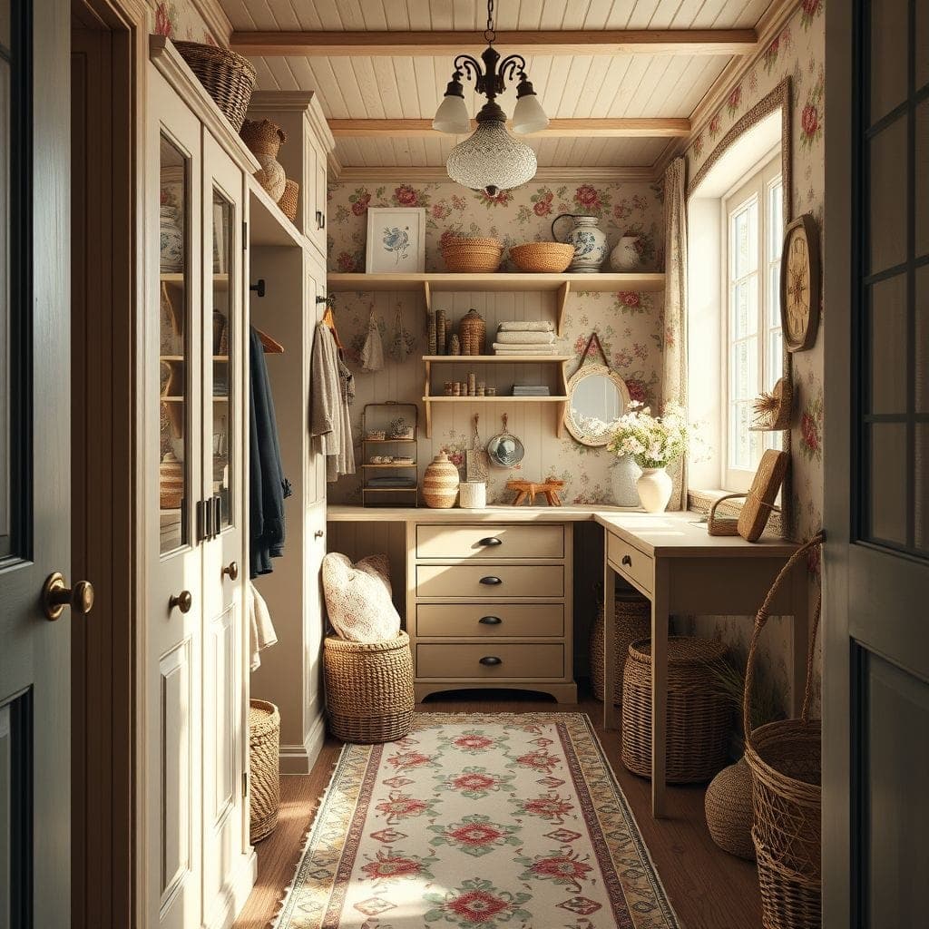 Cottagecore Walk-in Closet design example 1