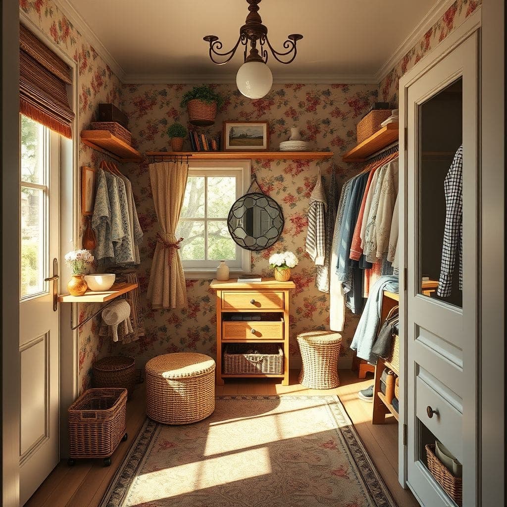 Cottagecore Walk-in Closet design example 3